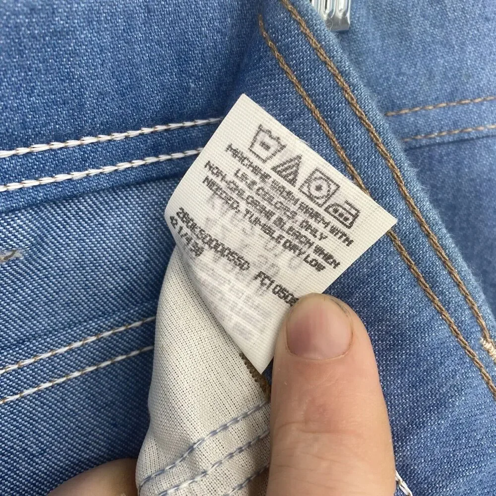 Vintage Wrangler Jeans Mens 42x30 Pale Blue Western Cowboy Denim USA